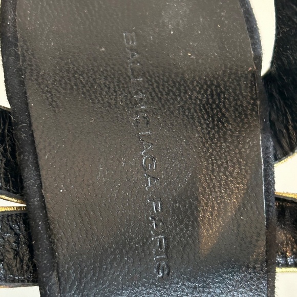 Balenziaga Embossed Slingback Sandal Sz 40 - Picture 8 of 13